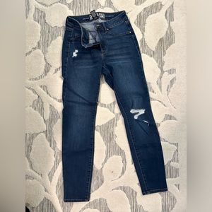Blue Rewash Distressed Ripped Jeans size 5
